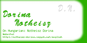 dorina notheisz business card